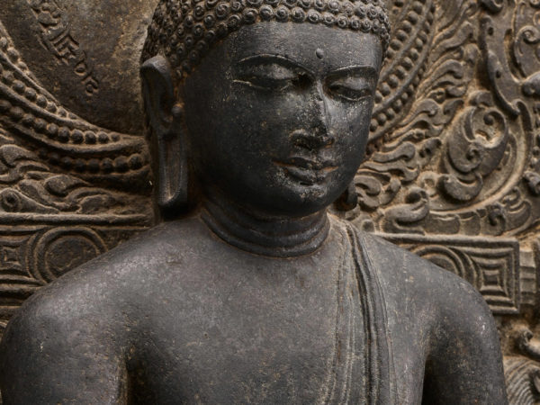 Detail view of the Buddha